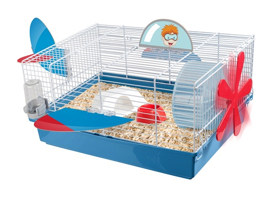 Habitat Habitat confortable de hamster de cage chaude d'animal familier confortable pour 