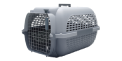Cage Voyageur Dogit pour chiens, base anthracite avec dessus gris pâle, petite, L. 48,3 x l. 32,6 x H. 28 cm (19 x 12,8 x 11 po) 