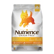 Aliment Nutrience Sans grains pour chiens de petite race, Dinde, poulet et hareng, 5 kg (11 lb)