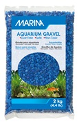 Gravier décoratif Marina, bleu ton sur ton, 2 kg (4,4 lb)