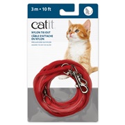 Câble d’attache en nylon Catit, rouge, 3 m (10 pi)