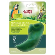 Bloc minéral Living World en forme de poivron vert pour oiseaux, 59 g (2,1 oz)