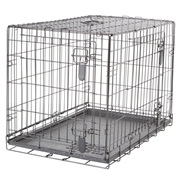 Cage grillagée Dogit à 2 portes avec grille de séparation, moyenne, 77 x 48 x 54,5 cm (30 x 19 x 21,5 po)