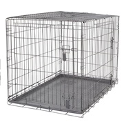 Cage grillagée Dogit à 2 portes avec grille de séparation, très grande, 106,5 x 70 x 77 cm (42 x 27,5 x 30 po)
