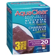 Charbon activé pour AquaClear 20/Mini, 135 g (4,8 oz), paquet de 3