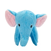 Jouet Safari Zeus pour chiens, éléphant bleu, 16,5 cm (6,5 po)