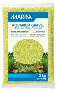 Gravier décoratif Marina, vert lime, 2 kg (4,4 lb)