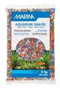 Gravier décoratif Marina, arc-en-ciel, 2 kg (4,4 lb)