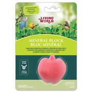 Bloc minéral Living World en forme de pomme pour oiseaux, 31 g (1,1 oz)