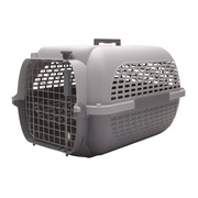 Cage Voyageur Dogit pour chiens, base anthracite avec dessus gris pâle, moyenne, L. 56,5 x l. 37,6 x H. 30,8 cm (22 x 14,8 x 12 po)