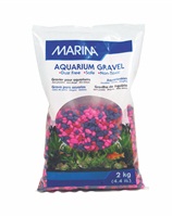 Gravier décoratif Marina, rose, rouge et violet, 2 kg (4,4 lb)