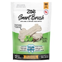 Régals dentaires Smart Brush Zoë pour chiens, os, petits, 340 g (12 oz), paquet de 17
