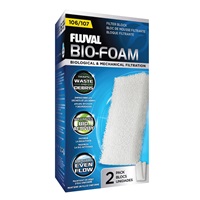 Blocs de mousse filtrante Bio-Foam pour filtres Fluval 106 et 107, paquet de 2
