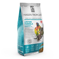 Aliment Lifetime Tropican pour perroquets, granulés de 2 mm, 820 g (1,8 lb)