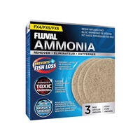 Éliminateur d’ammoniaque pour filtres extérieurs Fluval FX4/FX5/FX6, paquet de 3