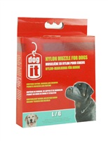 Muselière Dogit en nylon pour chiens, noire, grande, 18,5 cm (7,3 po)