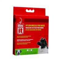 Muselière Dogit en nylon pour chiens, noire, moyenne, 14 cm (5,5 po)