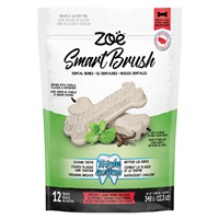 Régals dentaires Smart Brush Zoë pour chiens, os, moyens/grands, 348 g (12,3 oz), paquet de 12