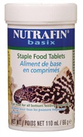 Aliment de base Nutrafin basix en comprimés pour poissons tropicaux de fond, contenant double, 66 g (2,3 oz)