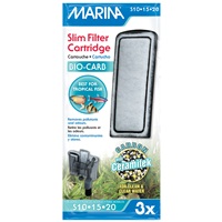 Cartouches Bio-Carb pour filtres Slim Marina, paquet de 3