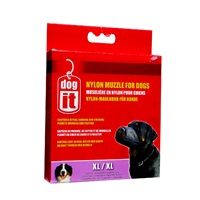 Muselière Dogit en nylon pour chiens, noire, très grande, 21,5 cm (8,5 po)