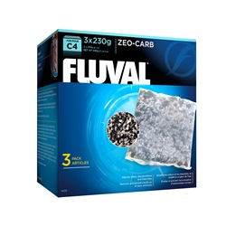 Masse filtrante Zeo-Carb pour filtre à moteur Fluval C4, paquet de 3