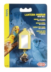 Miroir Living World en forme de lanterne avec clochette