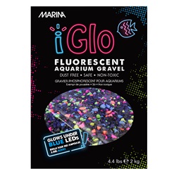 Gravier galactique fluorescent iGlo Marina, multicolore, 2 kg (4,4 lb) 