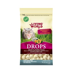 Régals Drops Living World pour hamsters, saveur de yogourt, 75 g (2,6 oz)