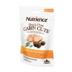 Régals pour chiens Grain Free Cabin Cuts Nutrience, Dinde à la sauge, 170 g (6 oz)