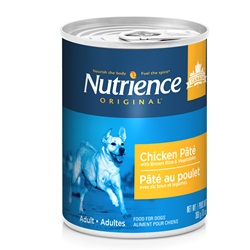 Pâté Nutrience Original pour chiens adultes, Poulet avec riz brun et légumes, 369 g (13 oz)