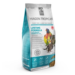 Aliment Lifetime Tropican pour perroquets, granulés de 2 mm, 820 g (1,8 lb)