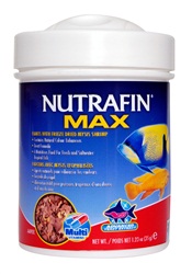Flocons Nutrafin Max avec mysis lyophilisés pour poissons tropicaux d’eau douce, 35 g (1,23 oz)