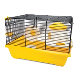 Cage Living World pour hamsters nains, Cottage, L. 42,5 x l. 31 x H. 28 cm (16,7 x 12,2 x 11 po)