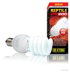 Ampoule fluocompacte Reptile UVB200 à rendement élevé de rayons UVB, 26 W