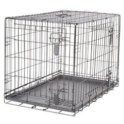 Cage grillagée Dogit à 2 portes avec grille de séparation, moyenne, 77 x 48 x 54,5 cm (30 x 19 x 21,5 po)