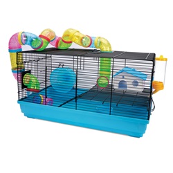 Cage Living World pour hamsters nains, Playhouse, L. 58 x l. 32 x H. 31,5 cm (22,8 x 12,5 x 12,4 po)