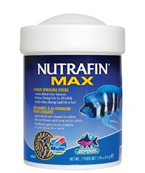 Bâtonnets Nutrafin Max à la spiruline pour cichlidés, 56 g (1,98 oz)