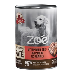 Pâté Zoë avec bœuf des Prairies pour chiens, 369 g (13 oz)