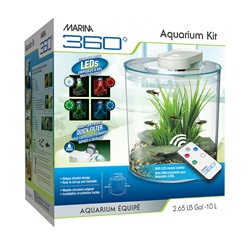 Aquarium équipé 360 Marina, 10 L (2,65 gal US)