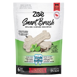 Régals dentaires Smart Brush Zoë pour chiens, os, moyens/grands, 174 g (6,2 oz), paquet de 6