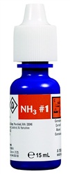 Réactif 1 d’ammoniaque Nutrafin de rechange, pour eau douce et eau de mer, 15 ml (0,5 oz liq.)