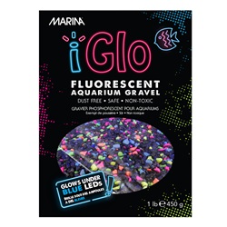 Gravier galactique fluorescent iGlo Marina, multicolore, 450 g (1 lb) 