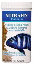 Granulés flottants Nutrafin basix pour cichlidés, 360 g (12,7 oz)
