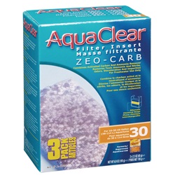 Masses filtrantes Zeo-Carb pour filtre AquaClear 30/150, 195 g (6,9 oz), paquet de 3