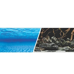 Arrière-plan réversible Marina, paysage marin/nature mystique, H. 61 cm x L. 7,6 m (24 po x 25 pi)