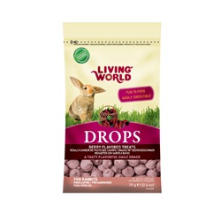 Régals Drops Living World pour lapins, saveur de fruits des champs, 75 g (2,6 oz)
