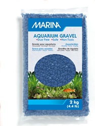Gravier décoratif Marina, bleu, 2 kg (4,4 lb)
