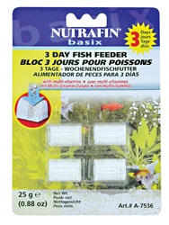 Blocs alimentaires de 3 jours Nutrafin pour poissons, 18 g (0,63 oz)