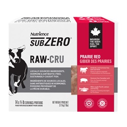 Aliment Nutrience SubZero Cru pour chiens, Gibier des Prairies, 14 portions de 0,23 kg/boîte de 3,17 kg (7 lb)